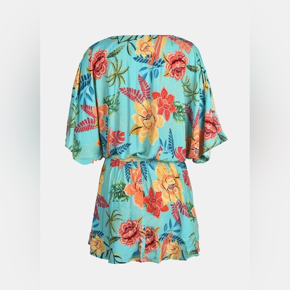 Cupshe Tropical Dolman Sleeve Casual Mini Dress - Picture 5 of 9
